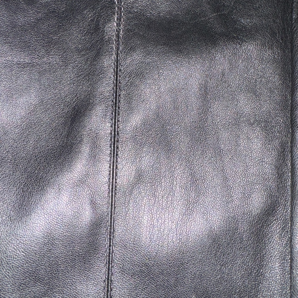 Ann Taylor Black Leatherette Trousers - Picture 5 of 7